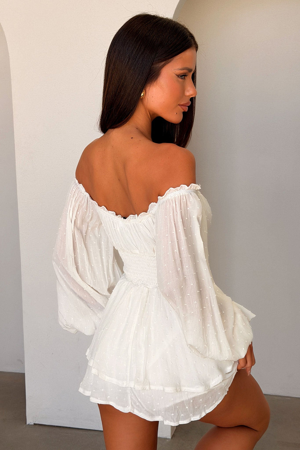 Ahoy Playsuit - White